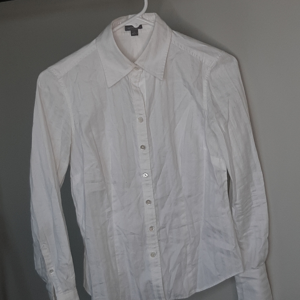 White button down formal top